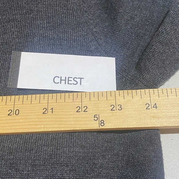 Hart Schaffner Marx Men V-neck sweater Sz XL 100% Extra Fine Merino Wool Classic - Picture 8 of 11